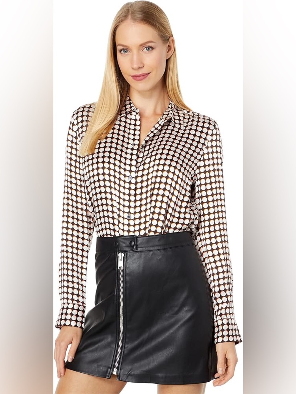 Equipment Leema Polka Dot Shirt - XXS (fits like XS/S)